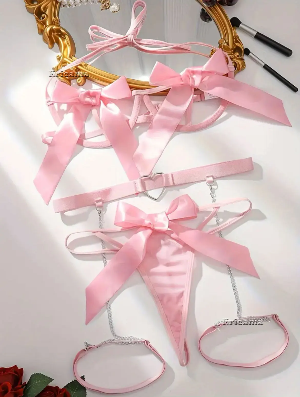 Lingerie seksi wanita pakaian  - Lace Bralette Set ulasan dan harga